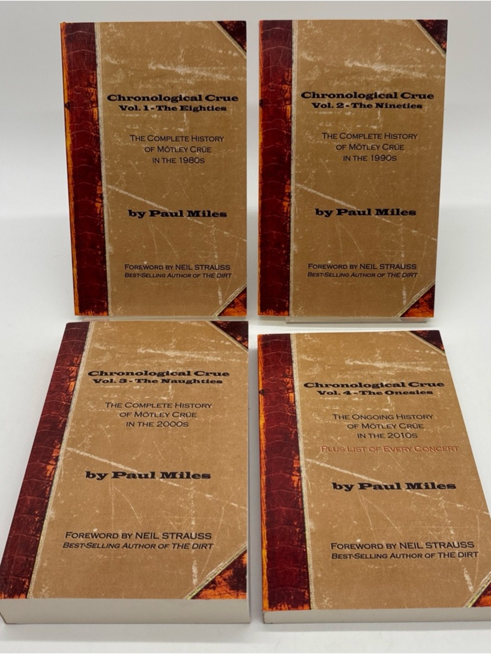 Chronological Crue Volumes 1-4 (1,2,3,4) by Paul Miles (2019) Paperback